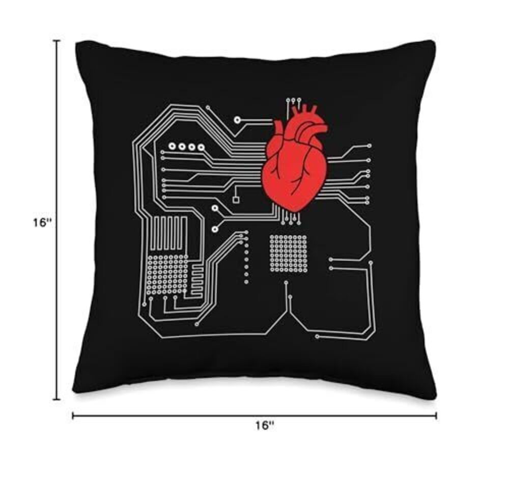 9565 Computer processor, microchip, technology Throw Pillow - Picture 4 of 4